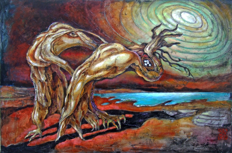 Straining for Water by artist Ping Irvin